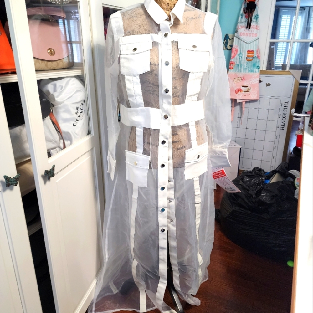 Sheer Organza Duster